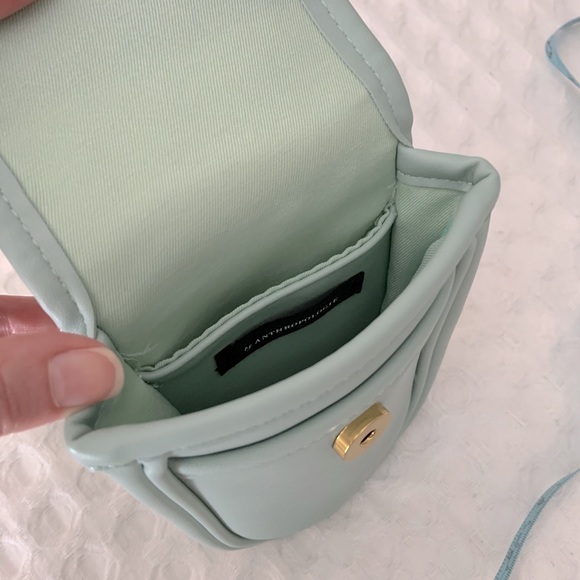 Anthropologie Mini Crossbody Soft Mint/Seafoam/Celadon Green - Picture 7 of 12